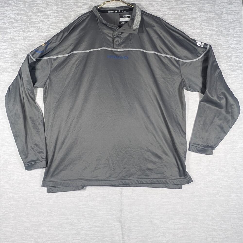 Adidas V Neck Pullover Extra Large Kansas Jayhawks Player Issued Sweatshirt
